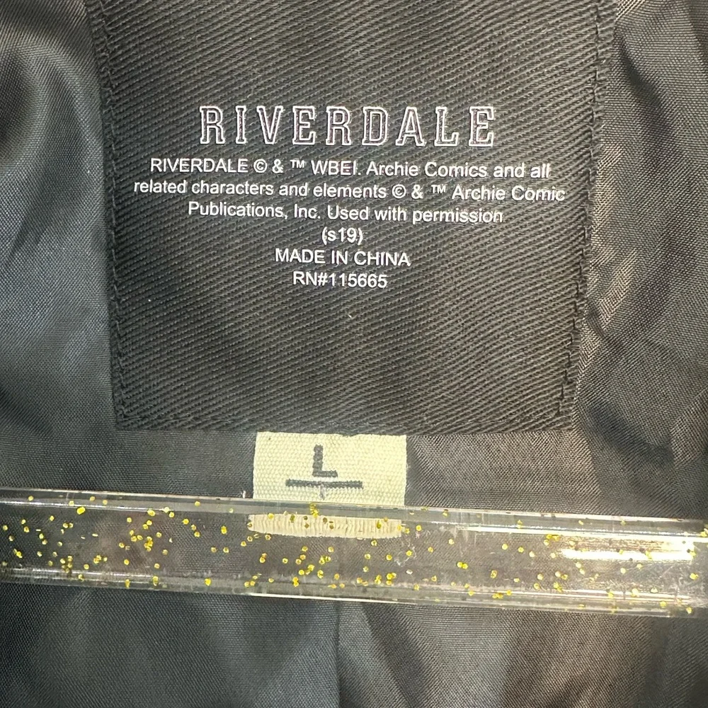 Riverdale South Side Serpents Black Leather Jacket size large - Picture 6 of 10